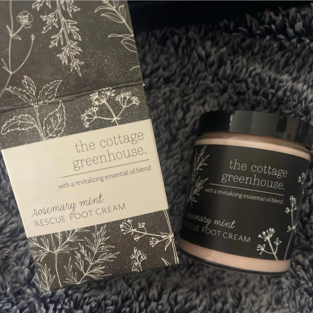 The Cottage Greenhouse Rosemary Mint Rescue Foot Cream BNIB